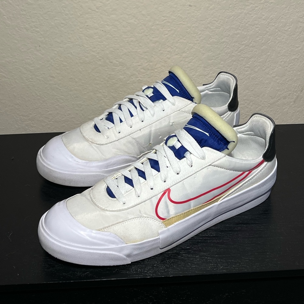 Nike Blazers Low Off White, Blue, White, Red, Gold And Black